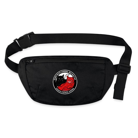 Couch-Potato-Antifa Gürteltasche - Bio - Schwarz