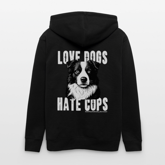 Love Dogs Kapuzenjacke - Unisex & Bio - Schwarz
