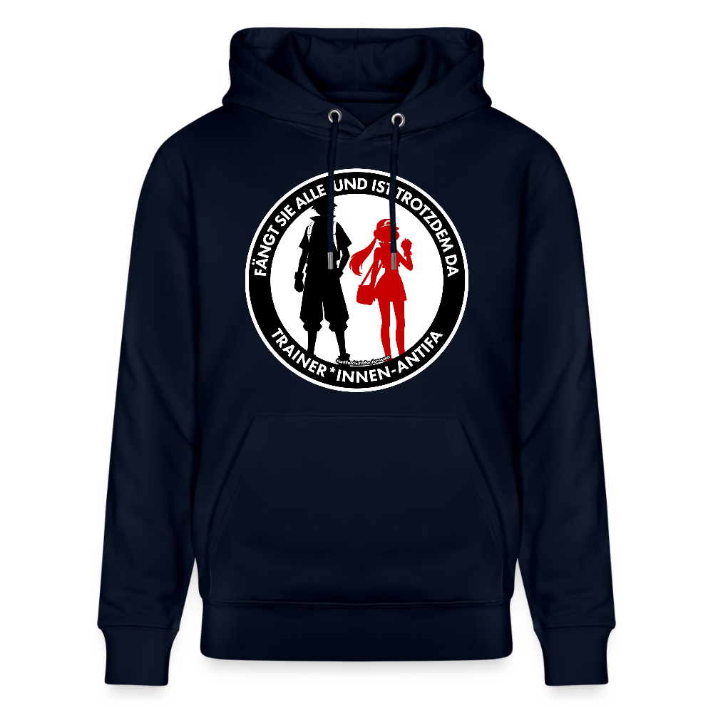 Trainer*innen-Antifa Hoodie - Unisex & Bio - Navy