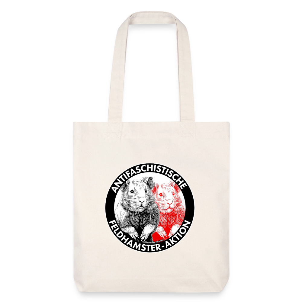 Feldhamster Stoffbeutel - Recycelt Heavyweight - Naturweiß