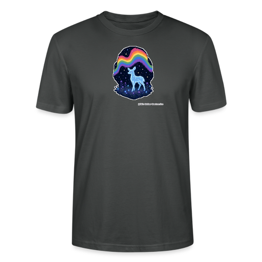 Reh im Polarlicht T-Shirt - Unisex & Bio - Anthrazit