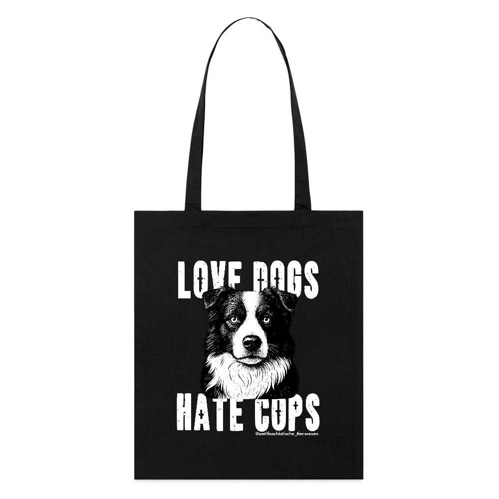 Love Dogs Stoffbeutel - Bio - Schwarz