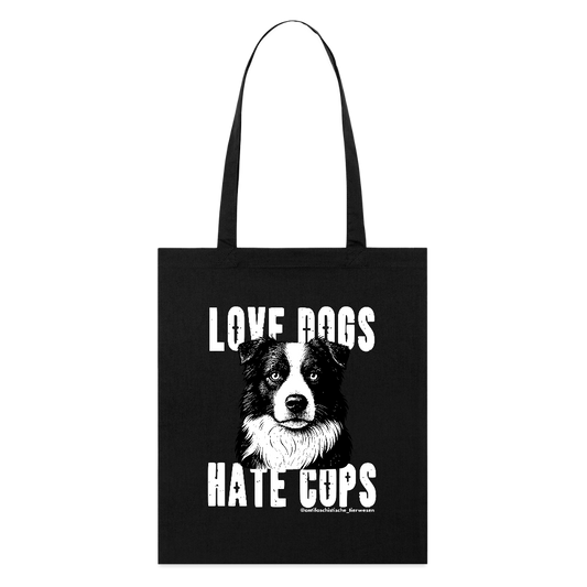 Love Dogs Stoffbeutel - Bio - Schwarz