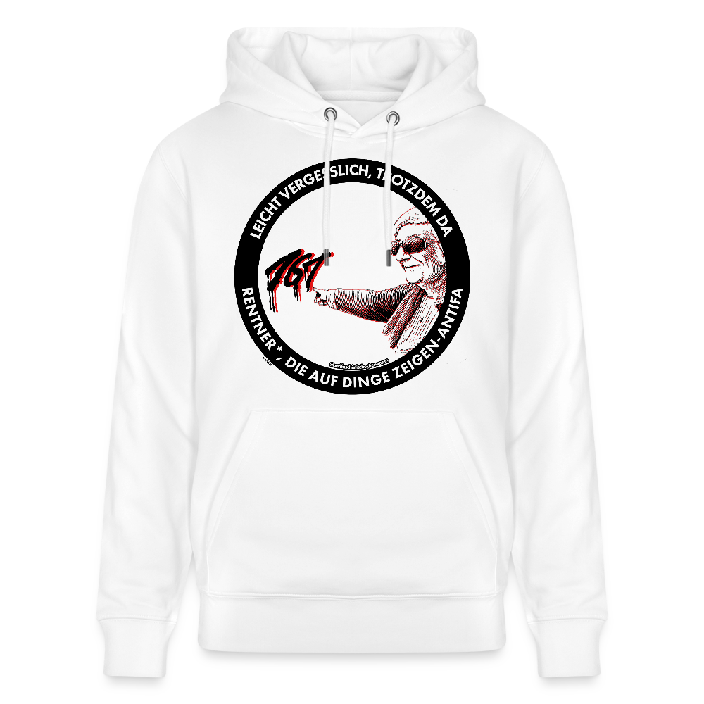 Rentner*innen-Antifa Hoodie - Unisex & Bio - Weiß
