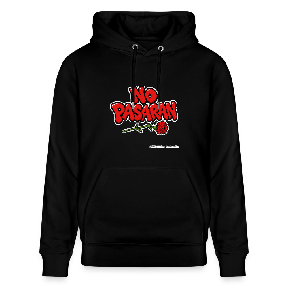 No Pasarán mit Nelke Hoodie - Unisex & Bio - Schwarz