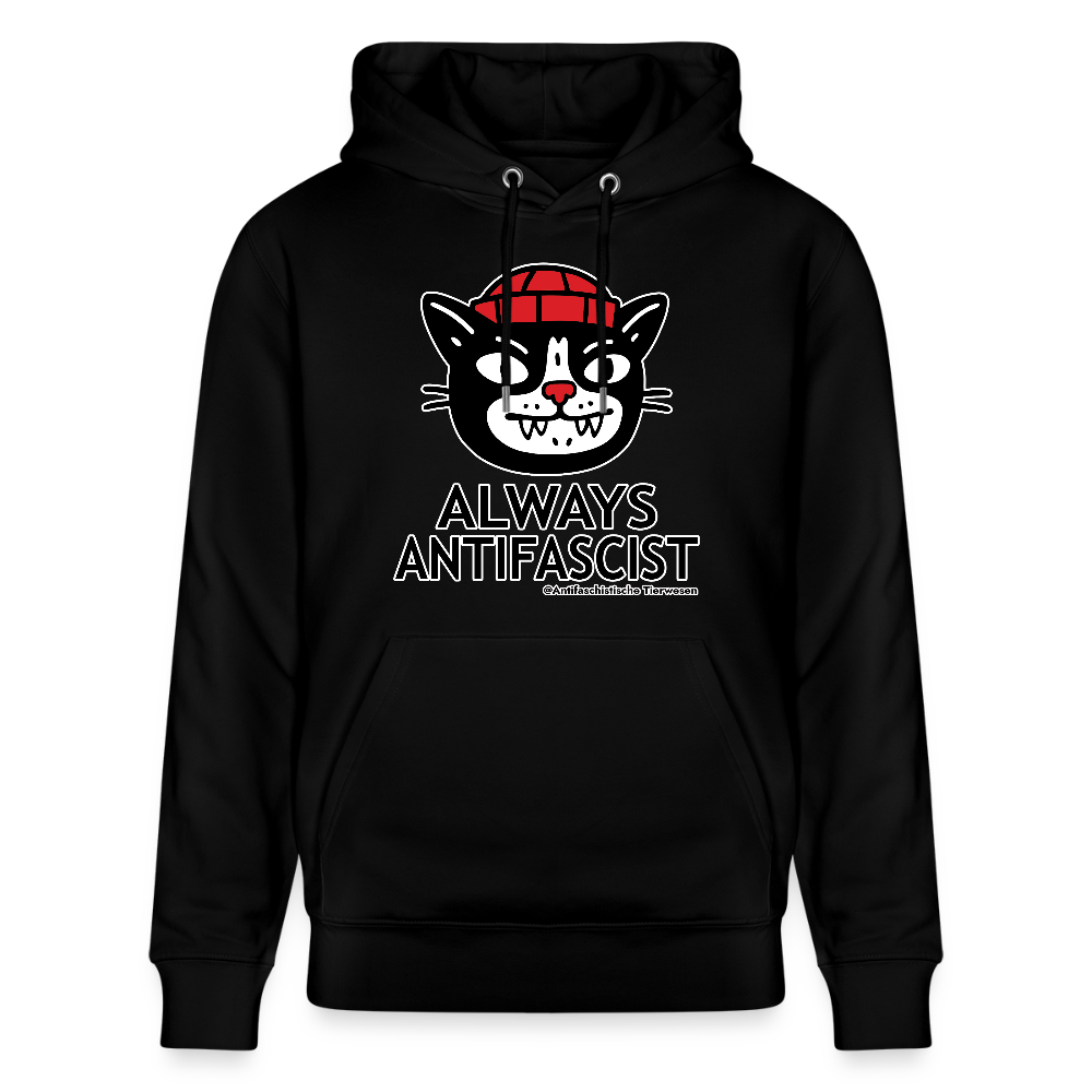 Always Antifascist Hoodie - Unisex & Bio - Schwarz