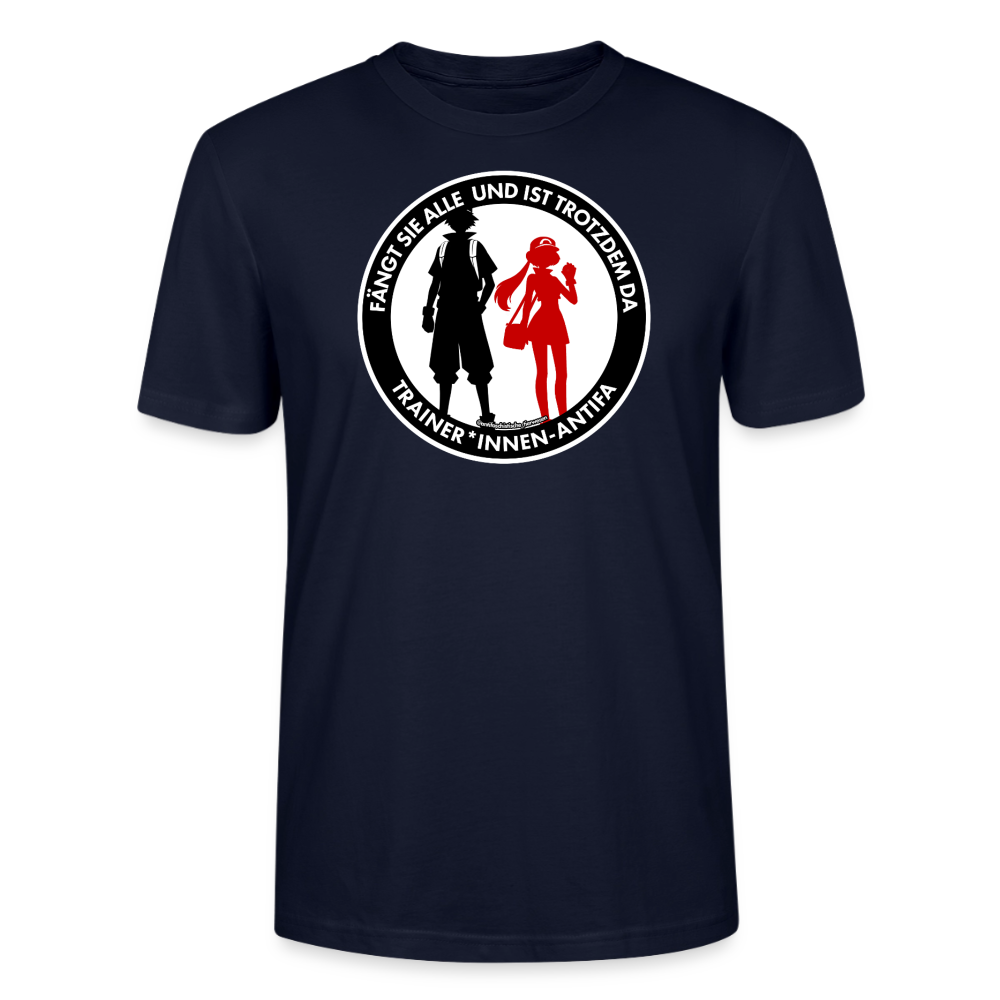 Trainer*innen-Antifa T-Shirt - Unisex & Bio - Navy