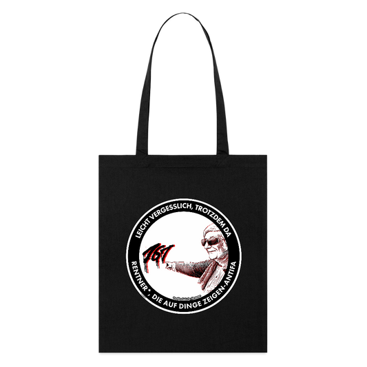 Rentner*innen-Antifa Stoffbeutel - Bio - Schwarz