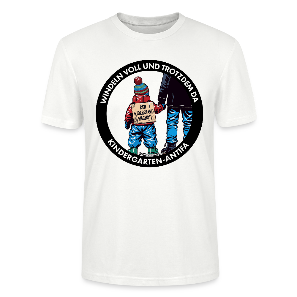 Kindergarten-Antifa T-Shirt - Unisex & Bio - Weiß