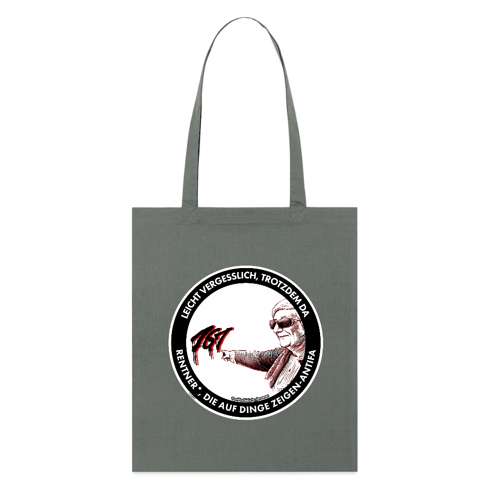 Rentner*innen-Antifa Stoffbeutel - Bio - Anthrazit