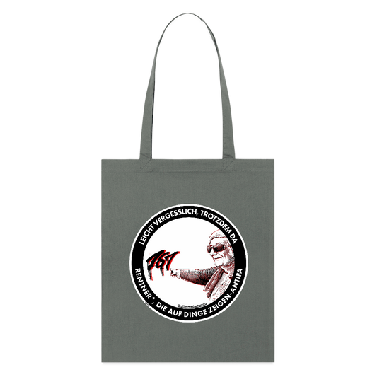 Rentner*innen-Antifa Stoffbeutel - Bio - Anthrazit