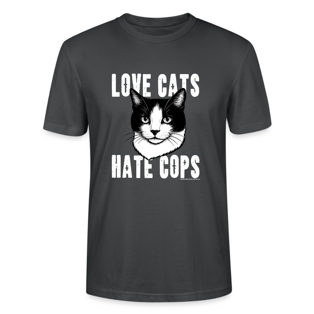 Love Cats T-Shirt - Unisex & Bio - Anthrazit