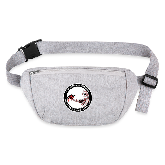 Rentner*innen-Antifa Gürteltasche - Bio - Grau meliert