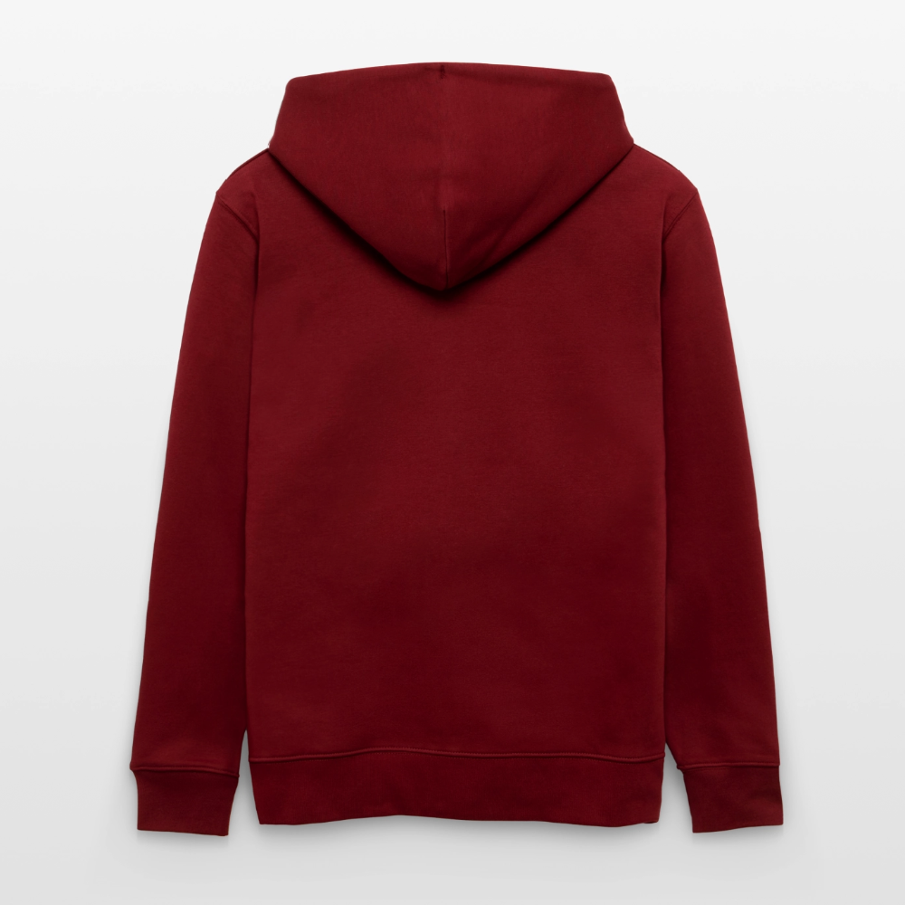 Kapuzenjacke - Unisex & Bio - Burgunderrot