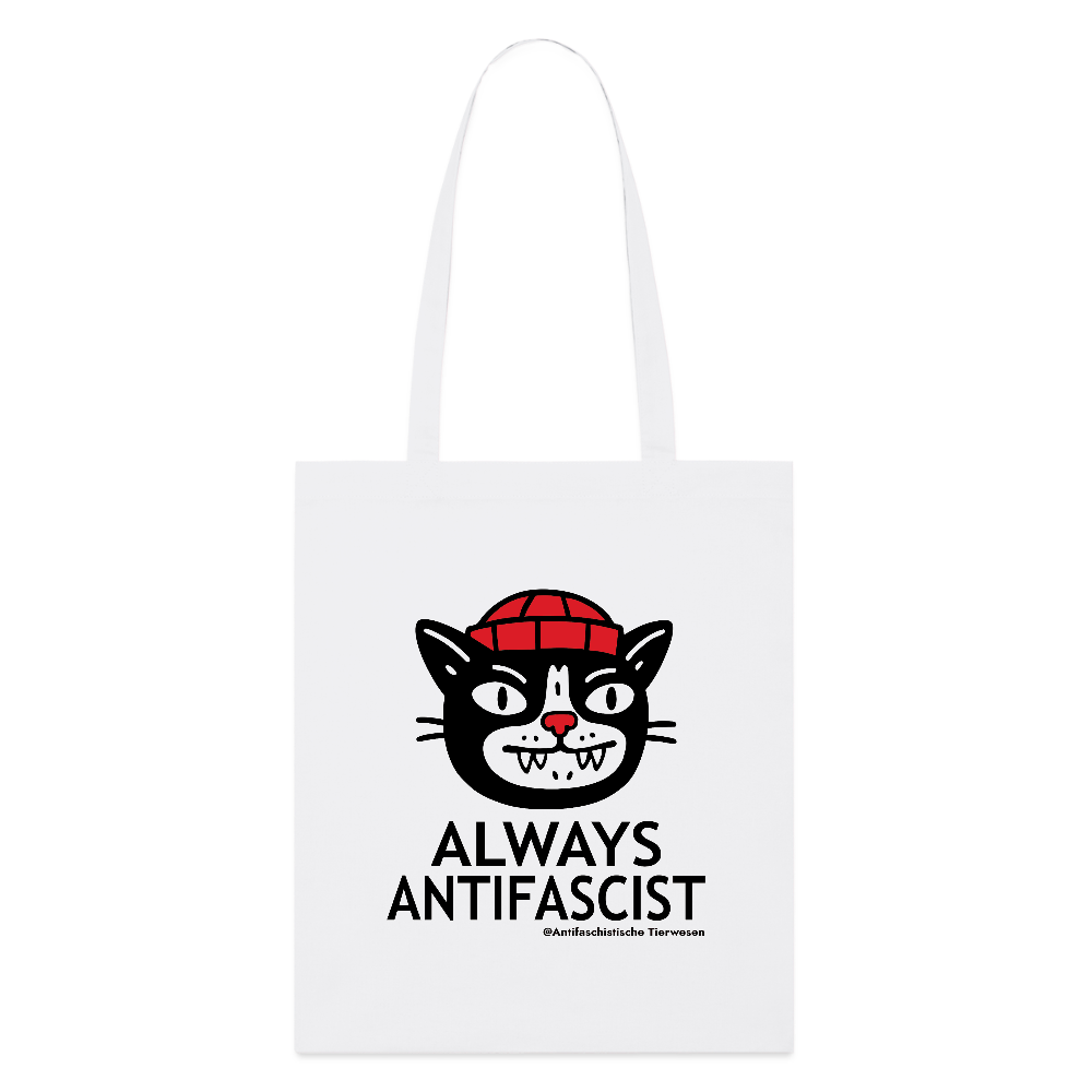 Always Antifascist Stoffbeutel - Bio - Weiß