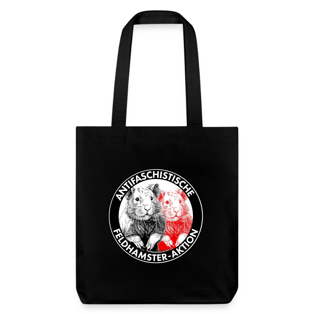 Feldhamster Stoffbeutel - Recycelt Heavyweight - Schwarz