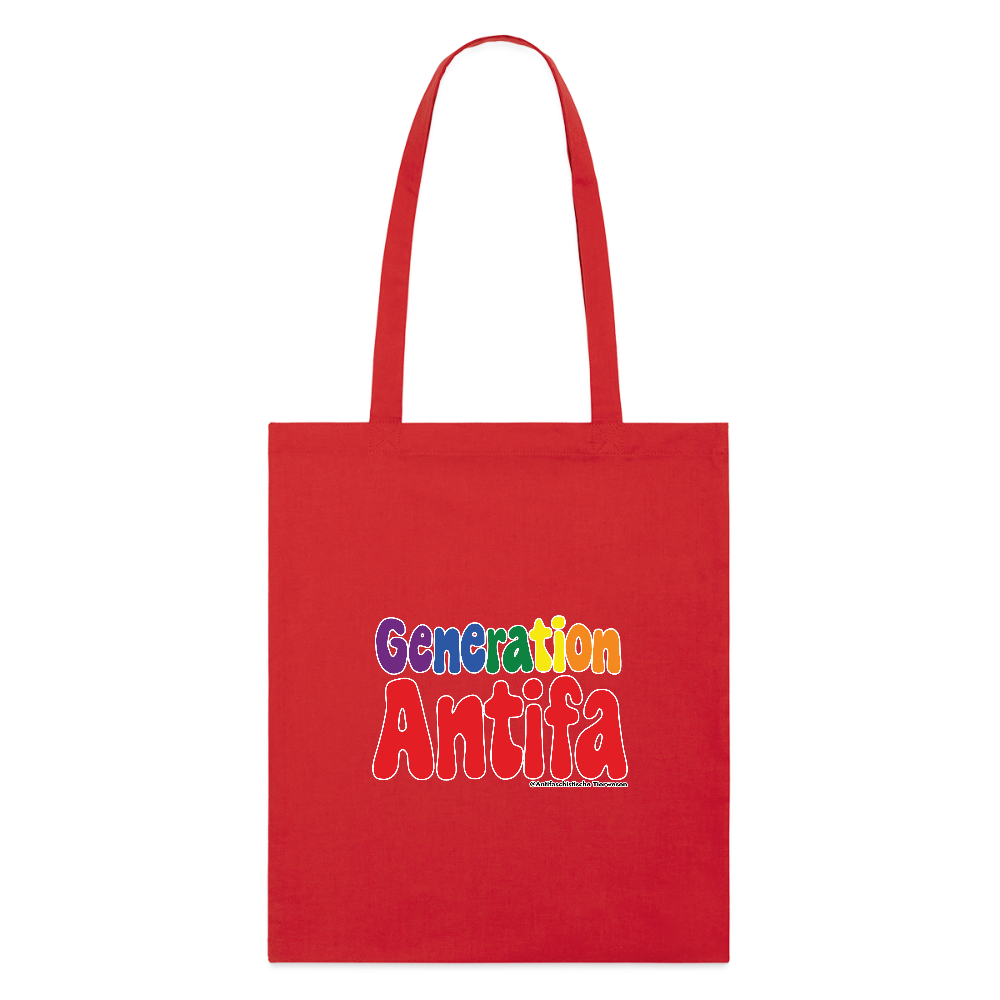 Generation Antifa Stoffbeutel - Bio - Rot