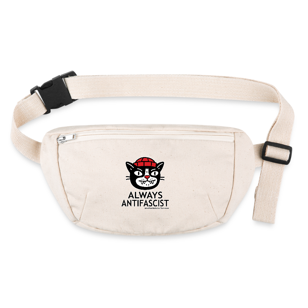 Always Antifascist Gürteltasche - Bio - Naturweiß