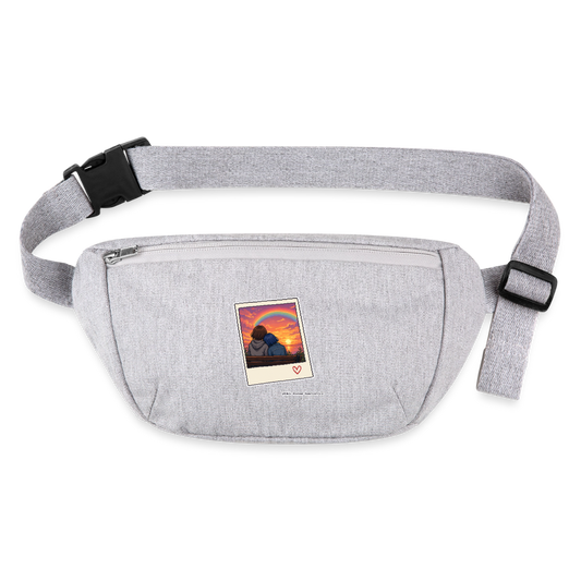 Polaroid Sonnenuntergang Gürteltasche - Bio - Grau meliert
