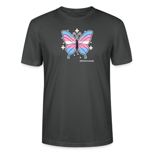 Trans-Schmetterling T-Shirt - Unisex & Bio - Anthrazit