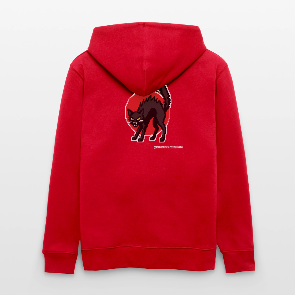 Sabotagekatze Kapuzenjacke - Unisex & Bio - Rot