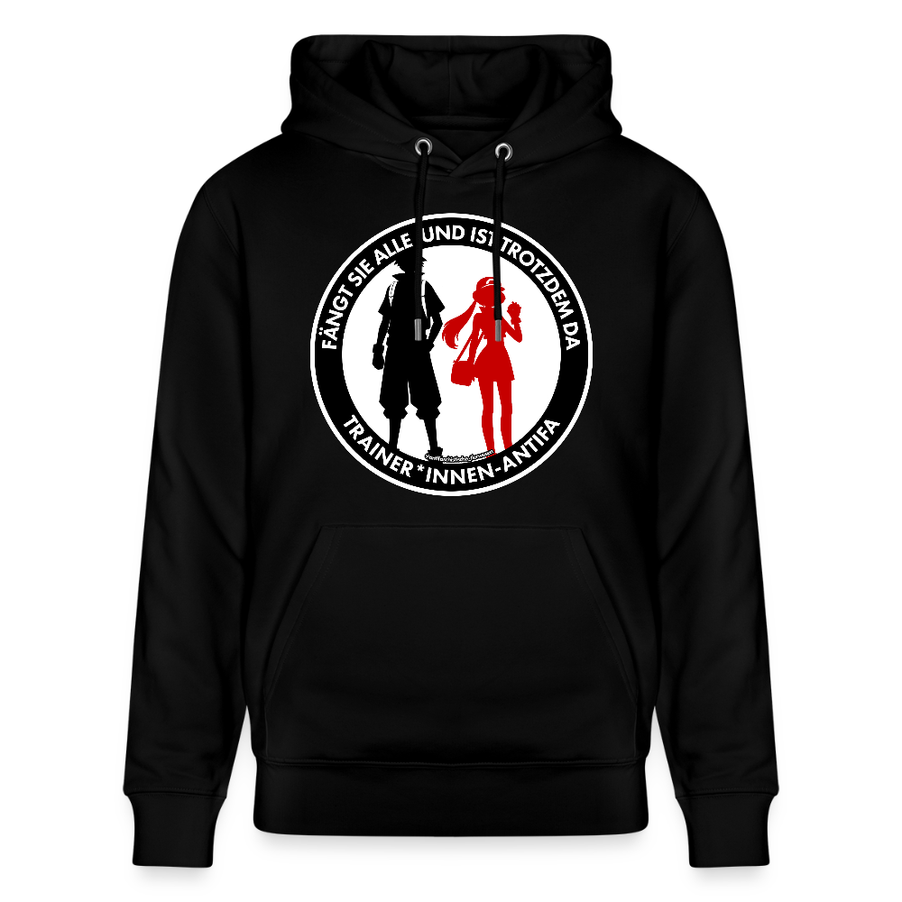 Trainer*innen-Antifa Hoodie - Unisex & Bio - Schwarz