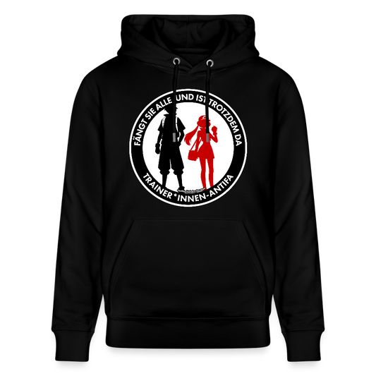Trainer*innen-Antifa Hoodie - Unisex & Bio - Schwarz