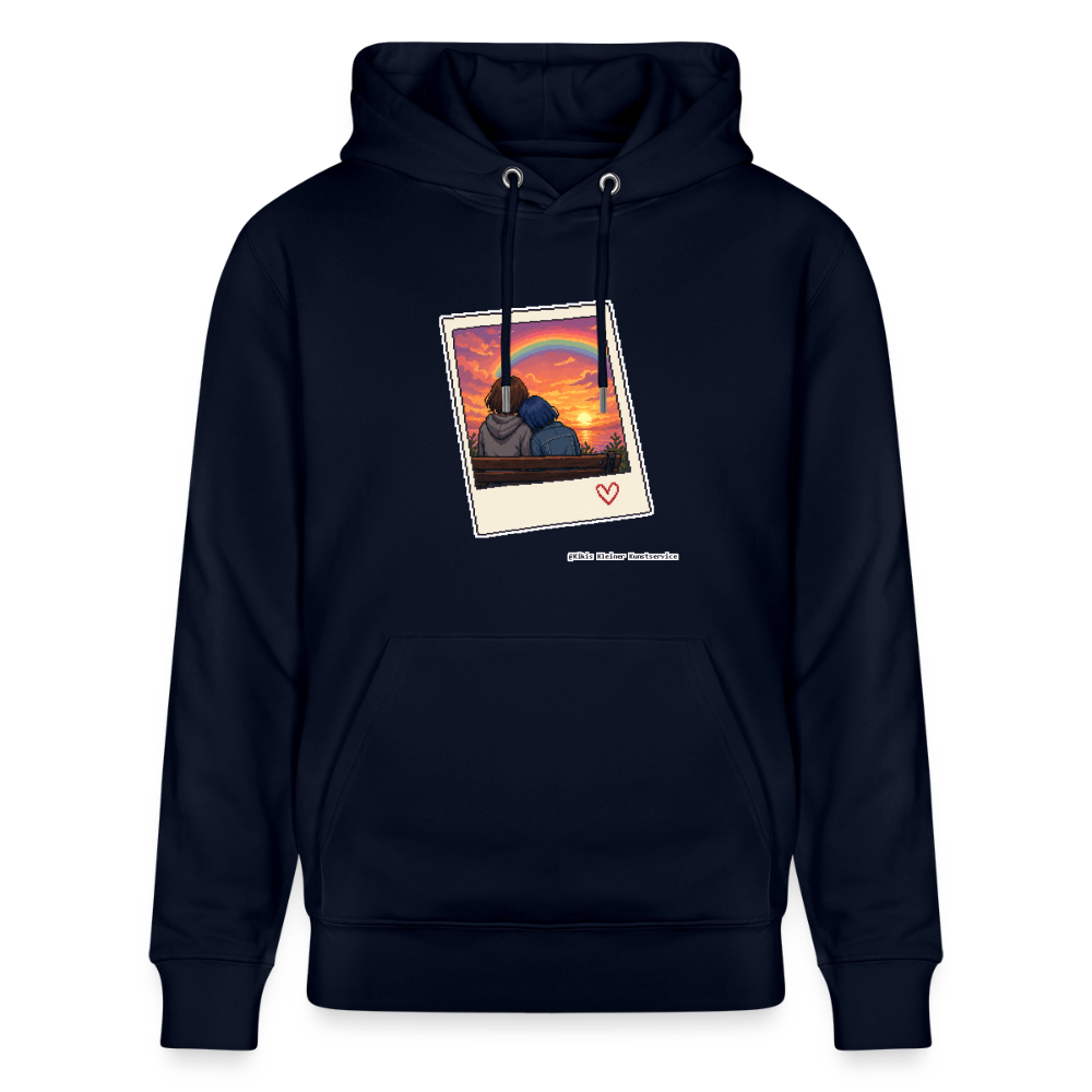 Polaroid Sonnenuntergang Hoodie - Unisex & Bio - Navy