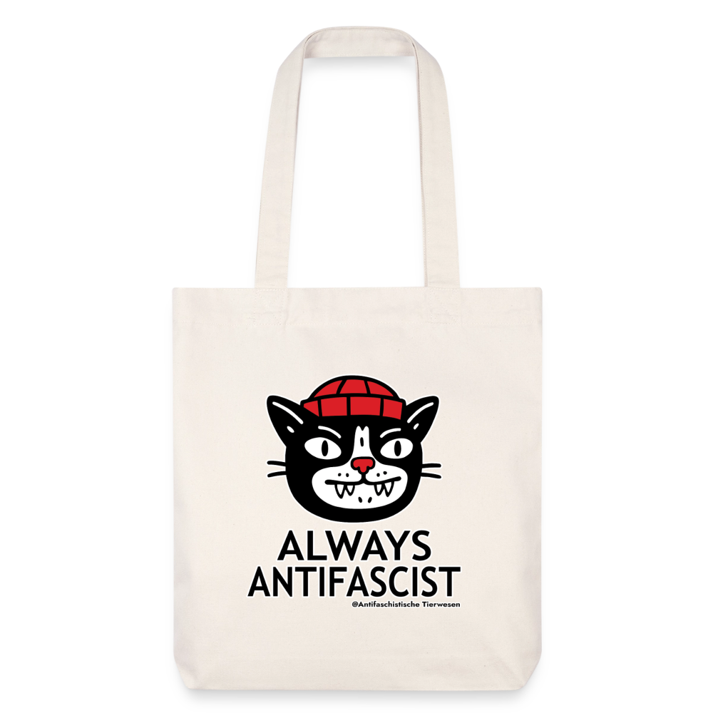 Always Antifascist Stoffbeutel - Recycelt Heavyweight - Naturweiß