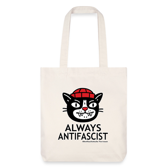 Always Antifascist Stoffbeutel - Recycelt Heavyweight - Naturweiß