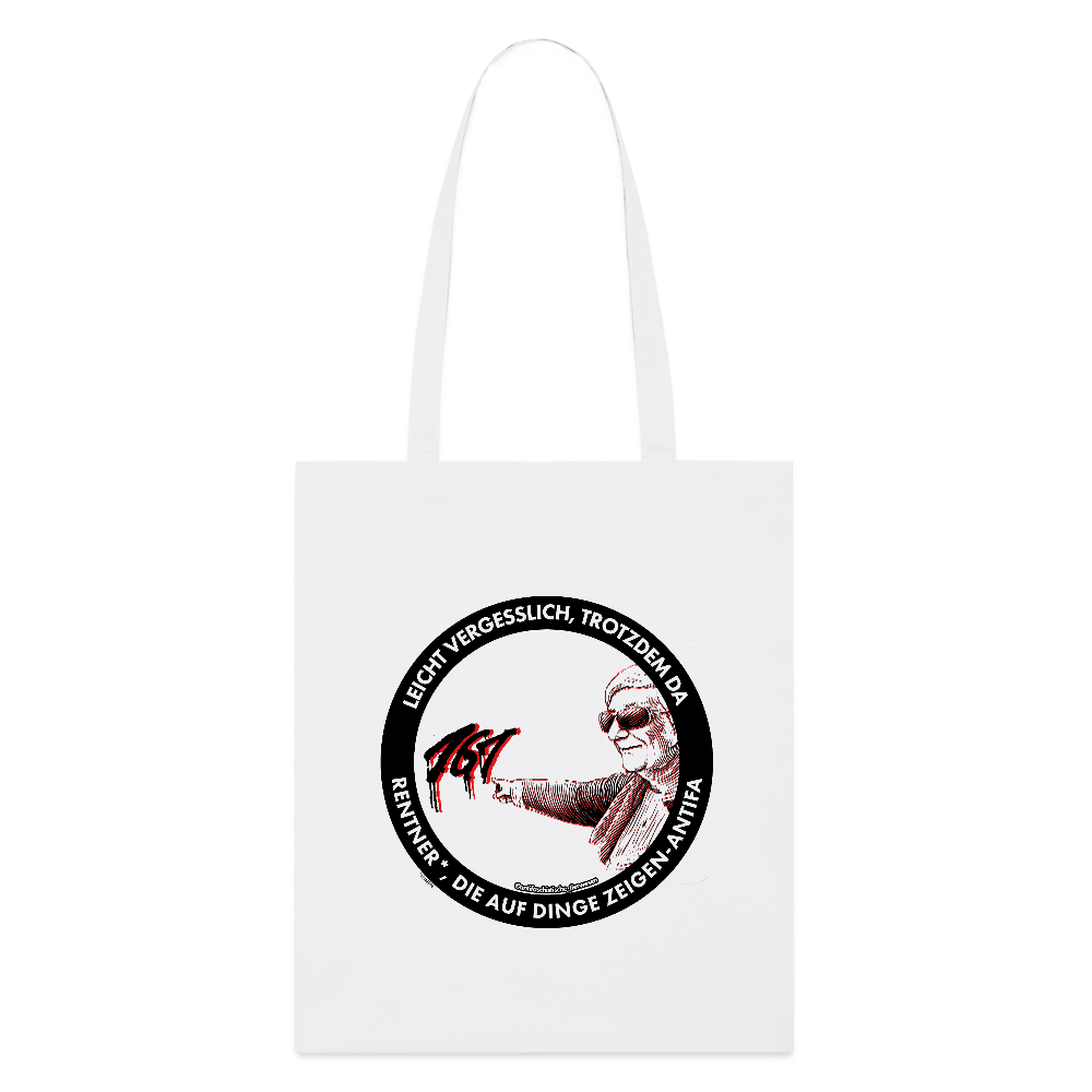 Rentner*innen-Antifa Stoffbeutel - Bio - Weiß