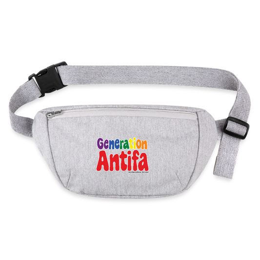Generation Antifa Gürteltasche - Bio - Grau meliert