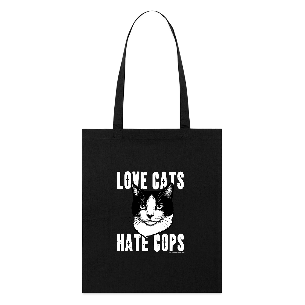 Love Cats Stoffbeutel - Bio - Schwarz