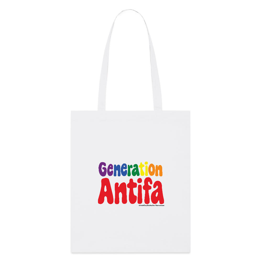 Generation Antifa Stoffbeutel - Bio - Weiß