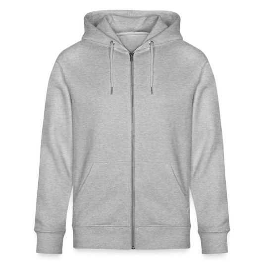 Keine Liebe für den Staat Kapuzenjacke - Unisex & Bio - Grau meliert