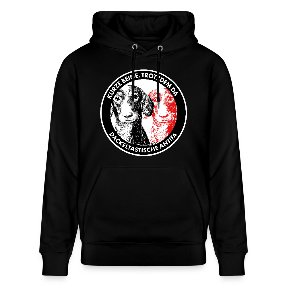 Dackeltastische Antifa Hoodie - Unisex & Bio - Schwarz