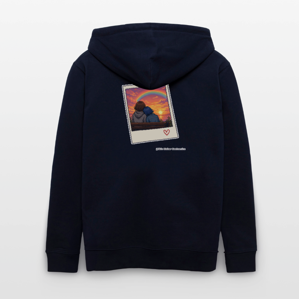 Polaroid Sonnenuntergang Kapuzenjacke - Unisex & Bio - Navy