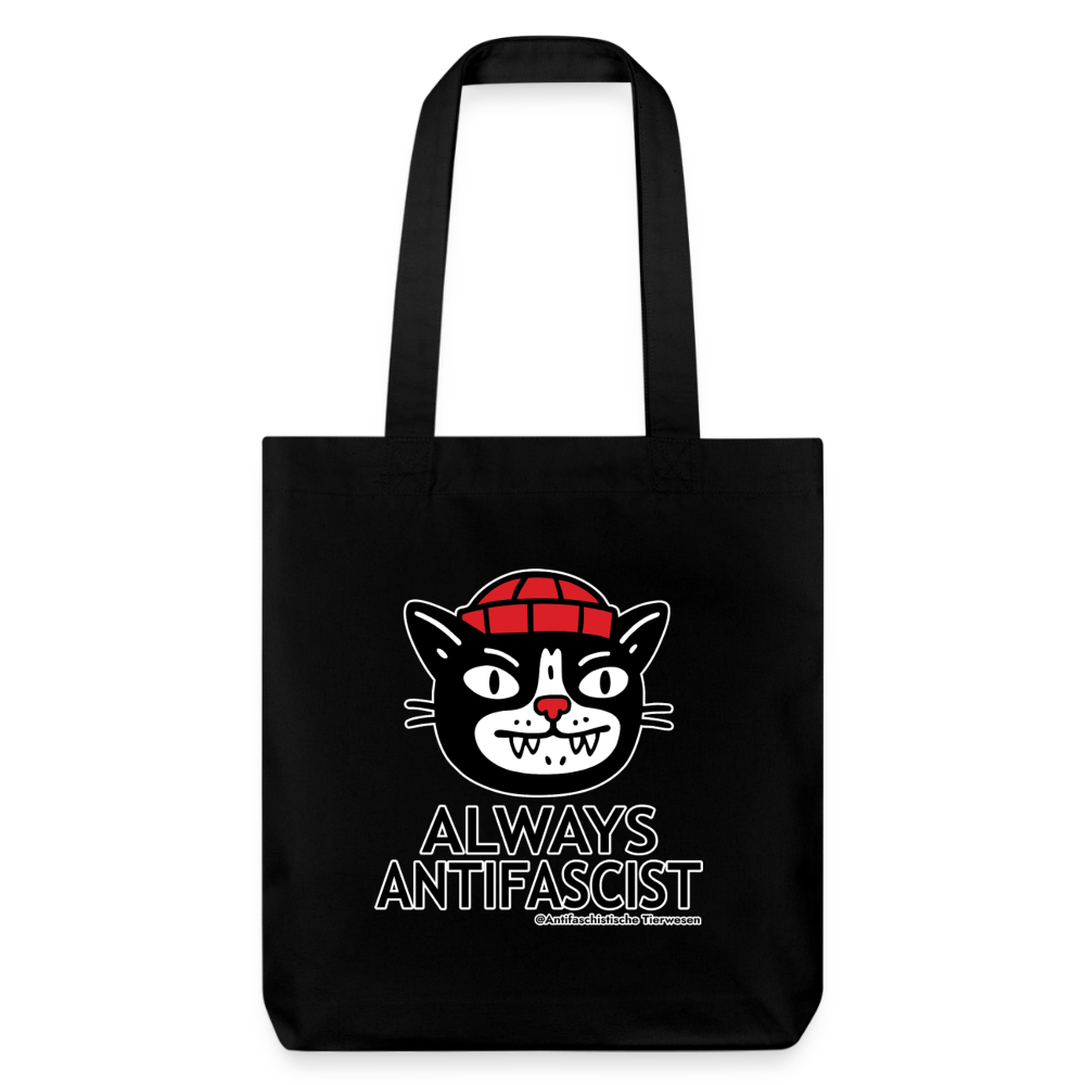 Always Antifascist Stoffbeutel - Recycelt Heavyweight - Schwarz