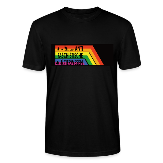 Antifaschistische Tierwesen T-Shirt - Unisex & Bio - Schwarz