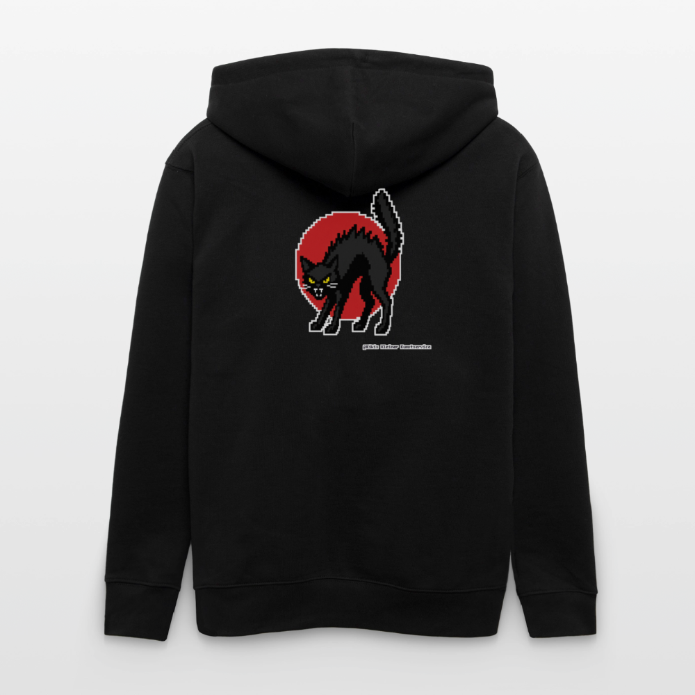 Sabotagekatze Kapuzenjacke - Unisex & Bio - Schwarz