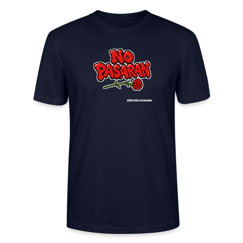 No Pasarán mit Nelke T-Shirt - Unisex & Bio - Navy
