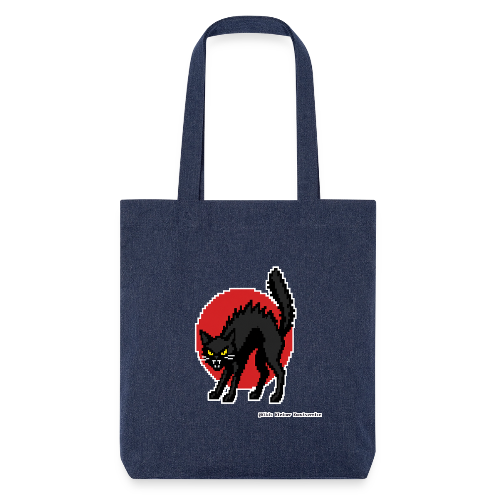 Sabotagekatze Stoffbeutel - Recycelt Heavyweight - melange Blue