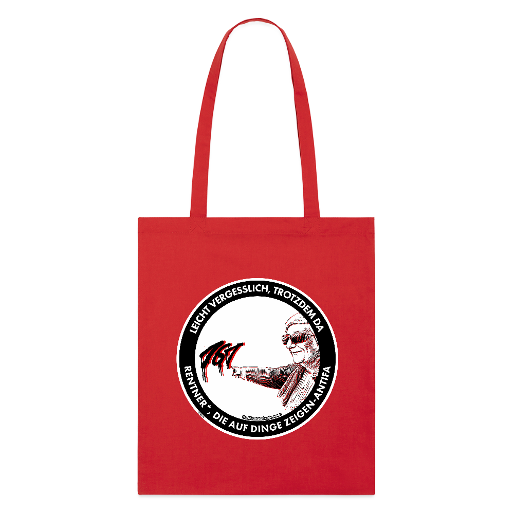 Rentner*innen-Antifa Stoffbeutel - Bio - Rot