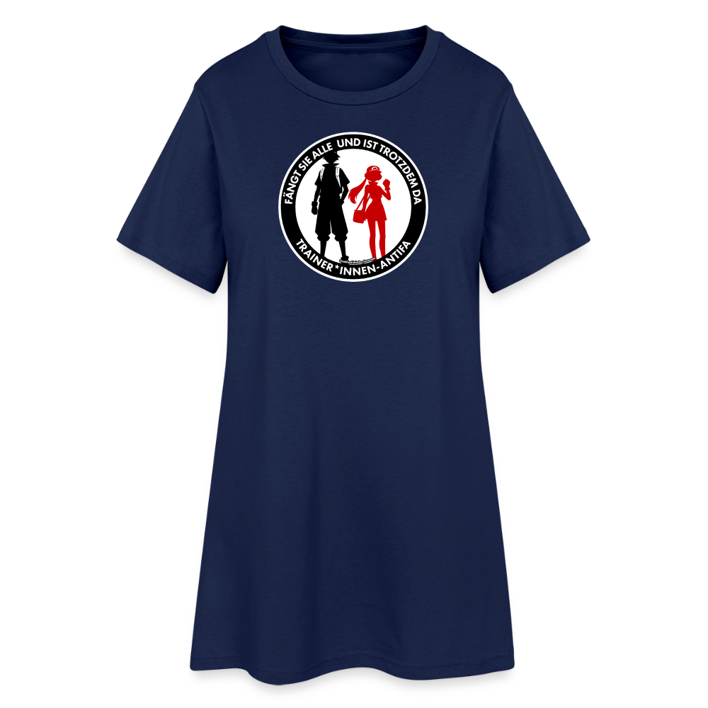 Trainer*innen-Antifa T-Shirt-Kleid - Light Navy