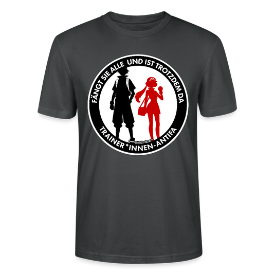 Trainer*innen-Antifa T-Shirt - Unisex & Bio - Anthrazit