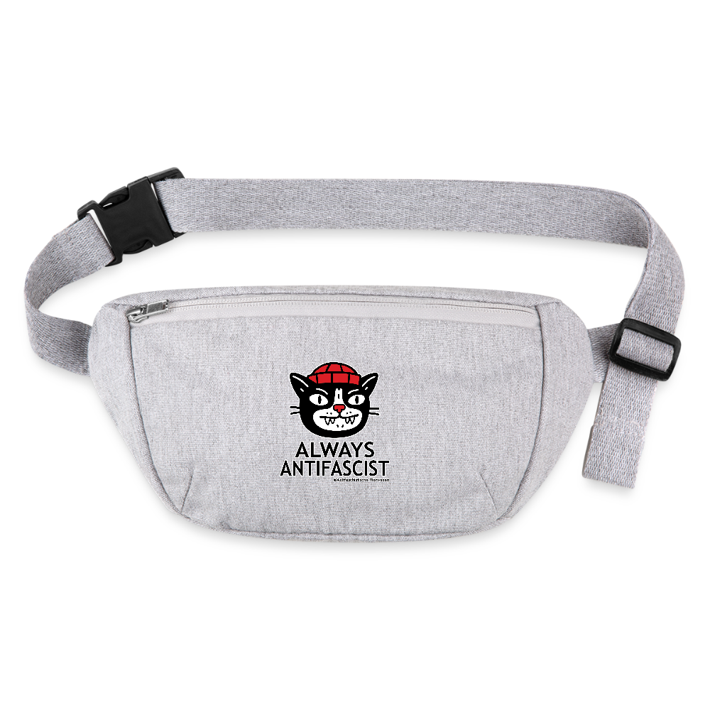Always Antifascist Gürteltasche - Bio - Grau meliert