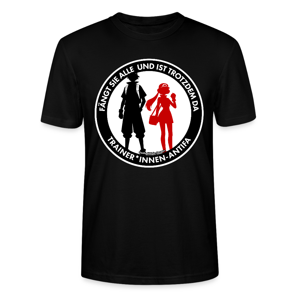 Trainer*innen-Antifa T-Shirt - Unisex & Bio - Schwarz