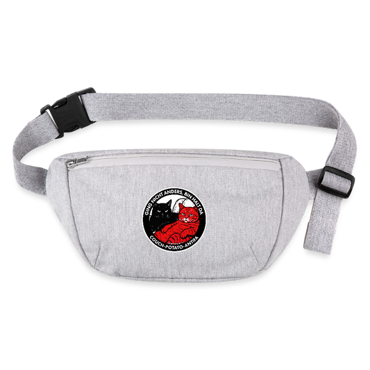 Couch-Potato-Antifa Gürteltasche - Bio - Grau meliert