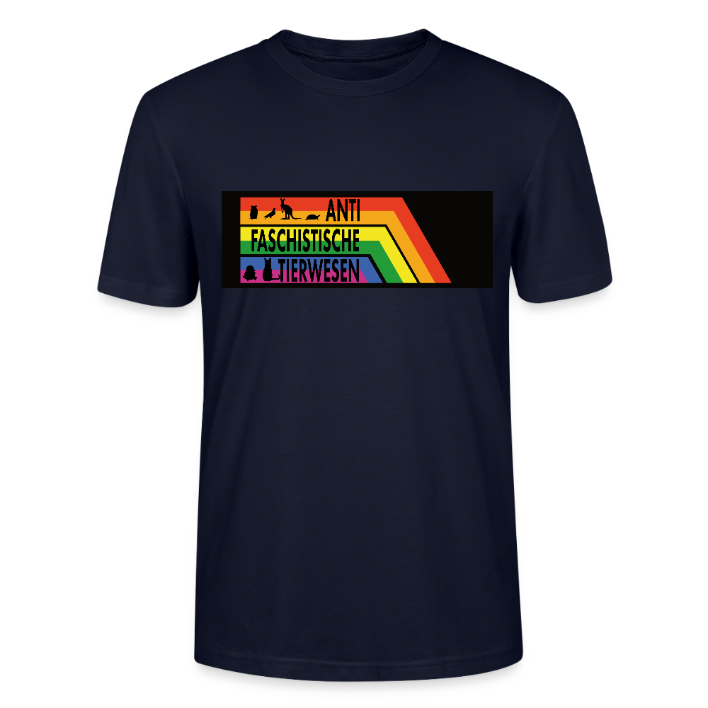 Antifaschistische Tierwesen T-Shirt - Unisex & Bio - Navy
