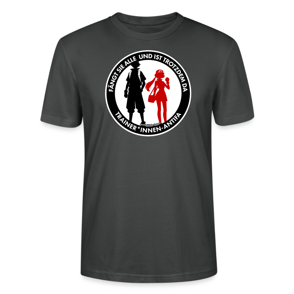 Trainer*innen-Antifa T-Shirt - Unisex & Bio - Anthrazit